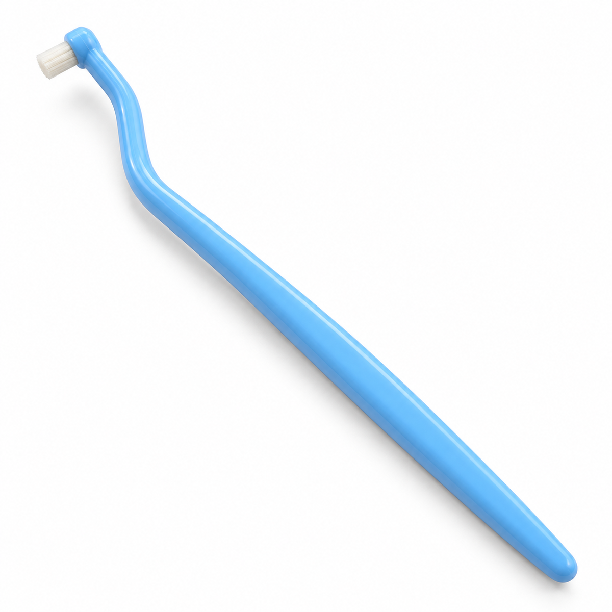 OralIQ Universal Care Brush — three-quarter product view on white